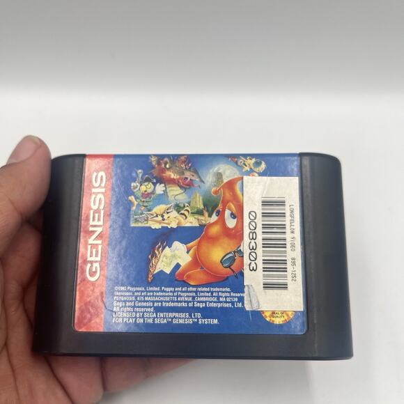 Puggsy For Sega Genesis Authentic Cartridge ONLY Good Condition - Picture 2 of 6